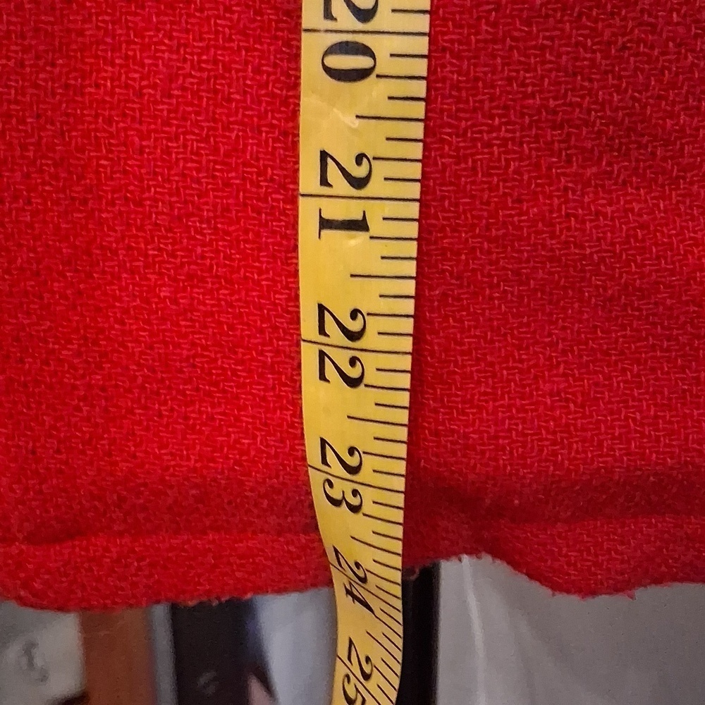 Anthropologie Tulle Stylish Red Peacoat Size Medium - Picture 3 of 6